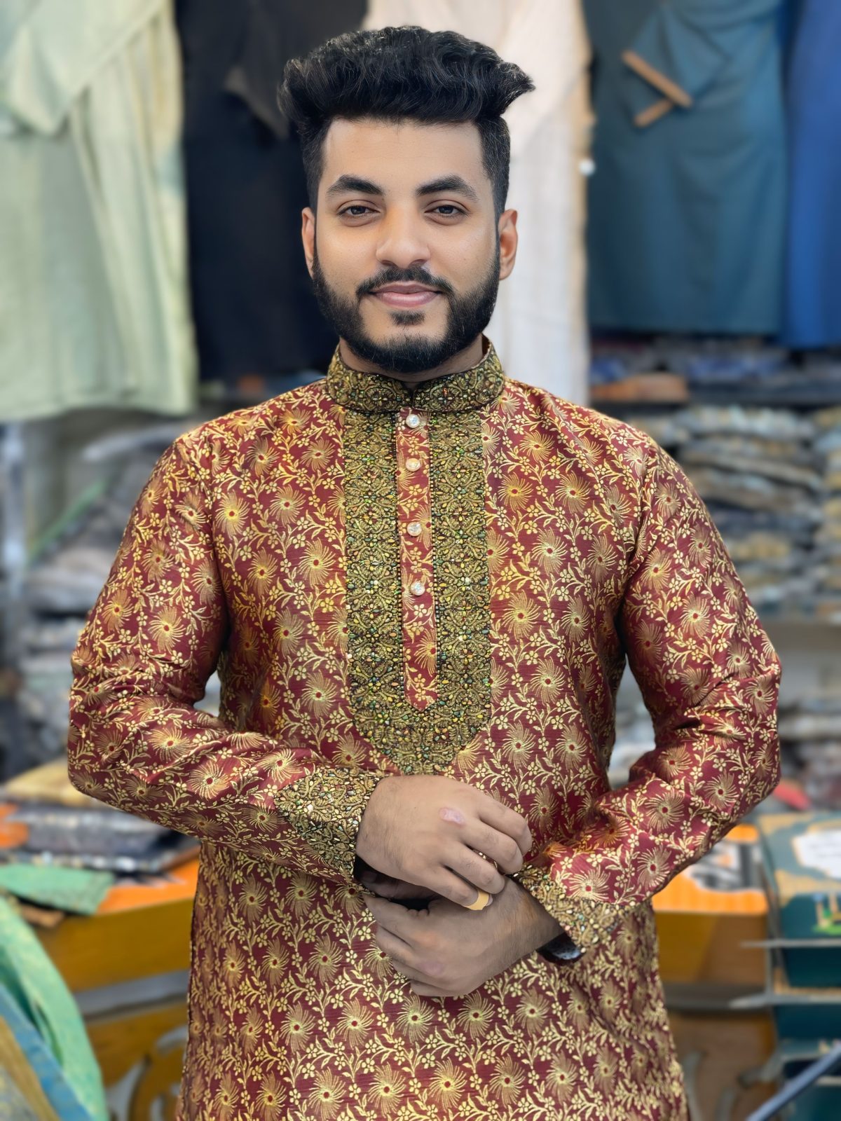 লাক্সারি কাতান পাঞ্জাবি [ LK-51 ] - Image 1