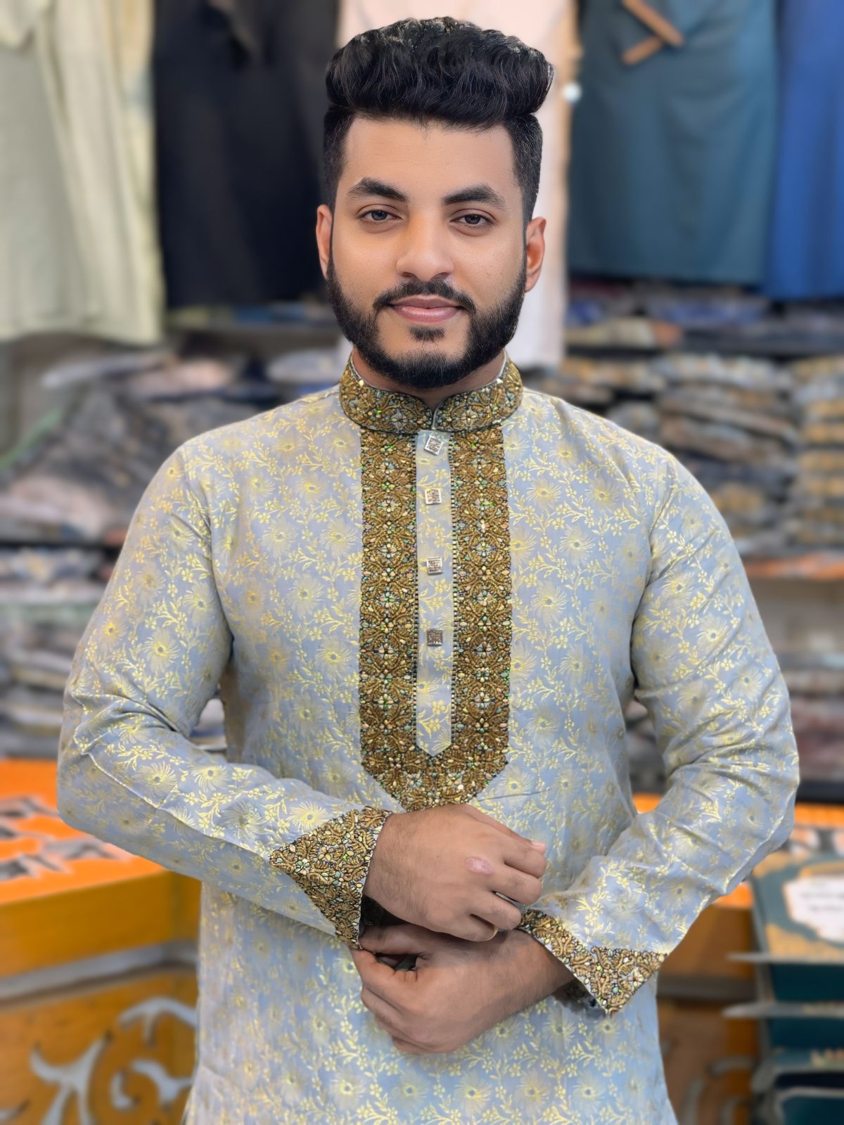 লাক্সারি কাতান পাঞ্জাবি [ LK-53 ] - Image 1