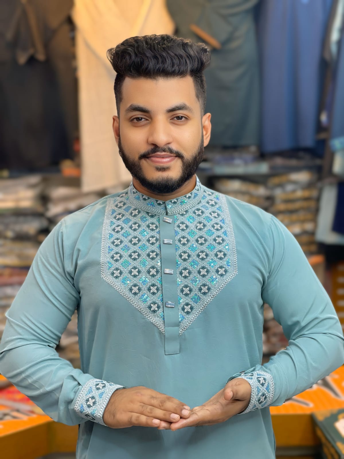 Sahi Panjabi - 02 ( Code: SP-02 )- প্রিমিয়াম কোয়ালিটির এলিগ্যান্ট শাহী পাঞ্জাবি কালেকশন - Image 1