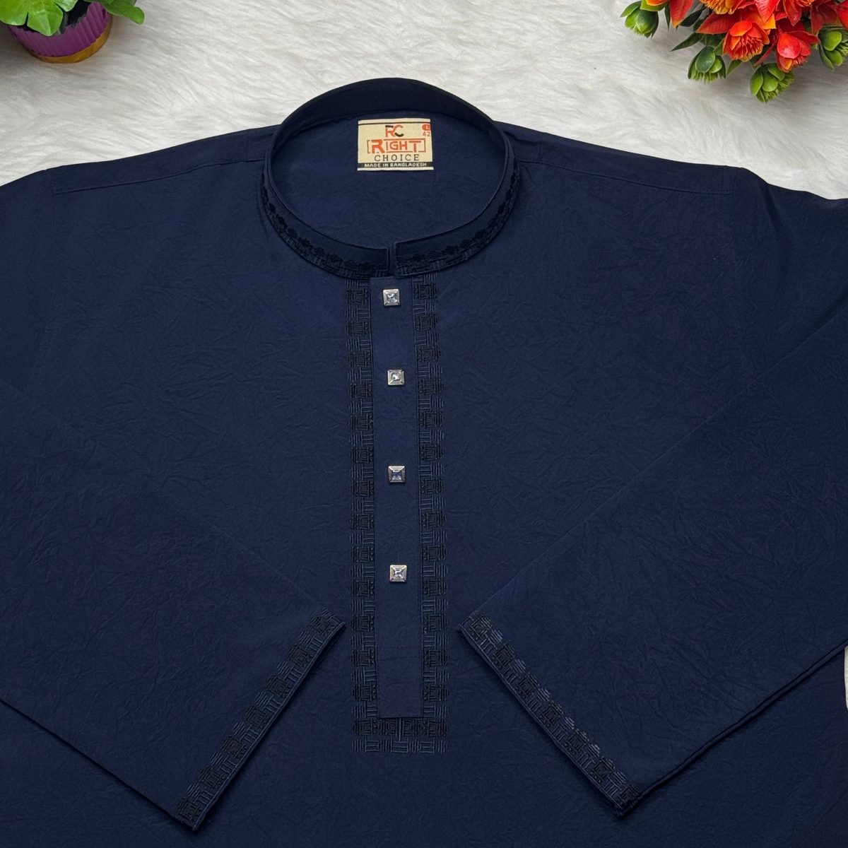 (CODE: 036) এলিগ্যান্ট এম্ব্রয়ডারি স্টিচ পাঞ্জাবী - Image 2