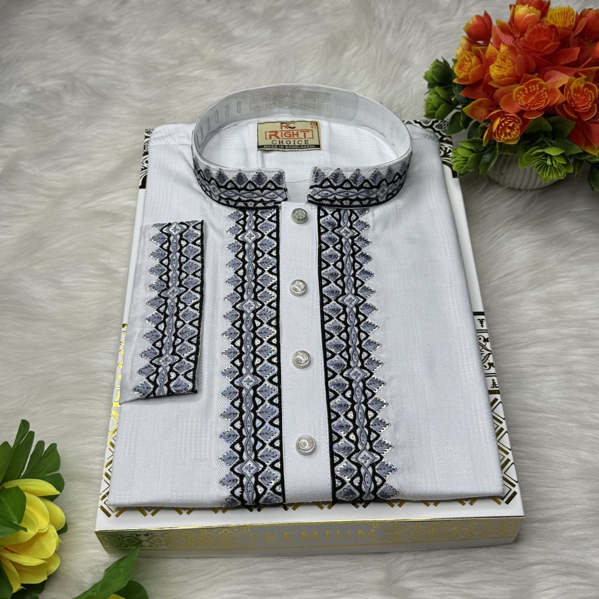 প্রিমিয়াম ব্রটেক্স কটন পাঞ্জাবি (CODE: 212) - Image 1