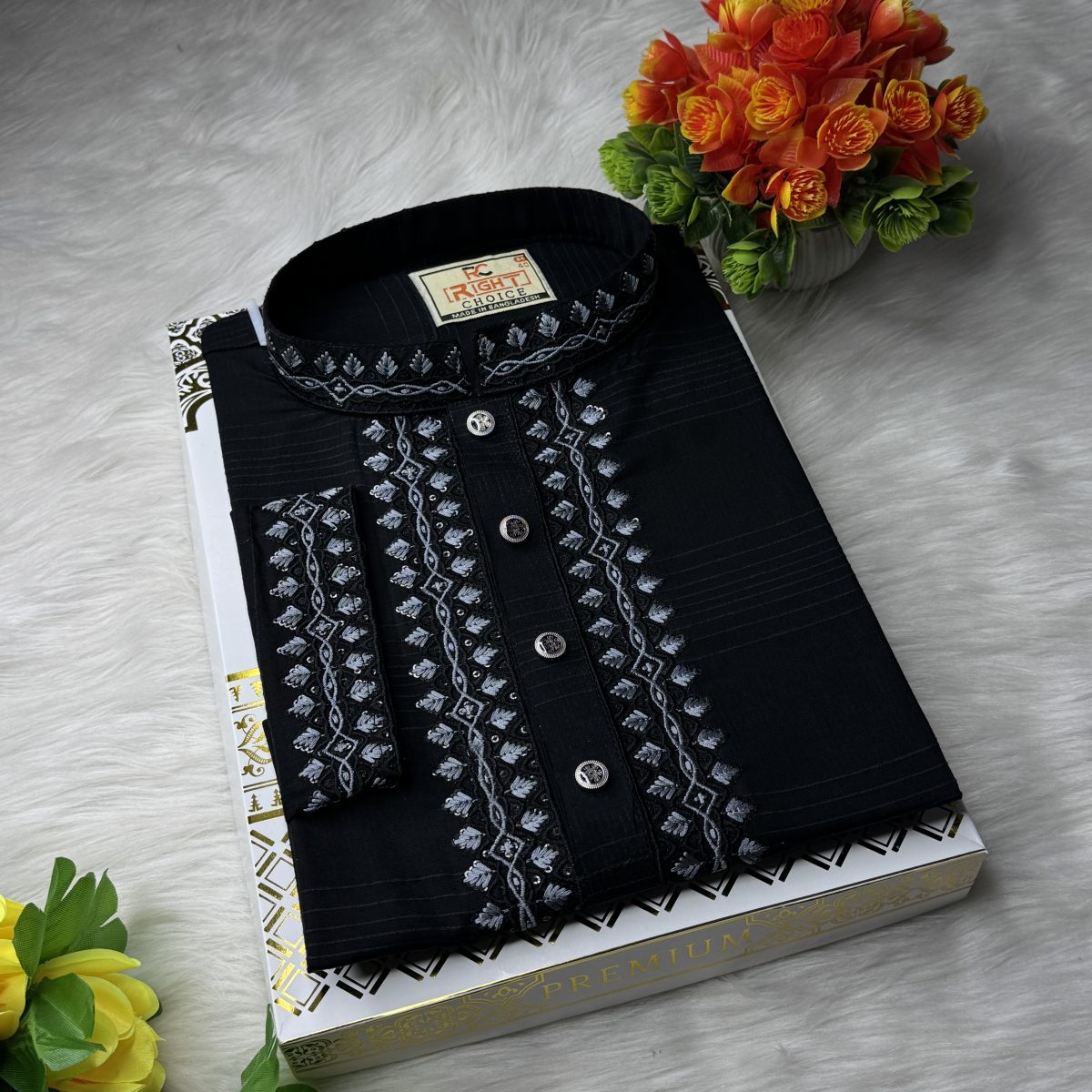 প্রিমিয়াম ব্রটেক্স কটন পাঞ্জাবি (CODE: 213) - Image 1